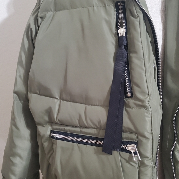 MISS FOFO Jackets & Coats Sz. L Green - Picture 3 of 12